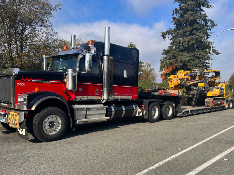 Delivering a Heavy Crawler Drill Rig from Canada to the US